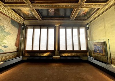 Conservazione delle finestre nella Sala delle Carte Geografiche, Galleria degli Uffizi, dalla Falegnameria Rangoni Basilio