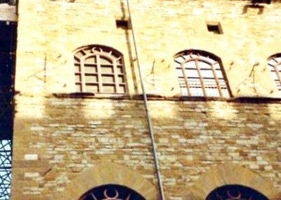 Palazzo Spini Feroni, finestre rifatte dalla Falegnameria Rangoni Basilio.