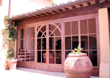 Realizzazione di vetrata panoramica per villa privata - Falegnameria Rangoni Basilio.